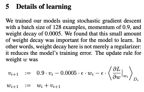 TODO：放圖（SGD + momentum + weight decay 的更新公式截圖/手寫推導）