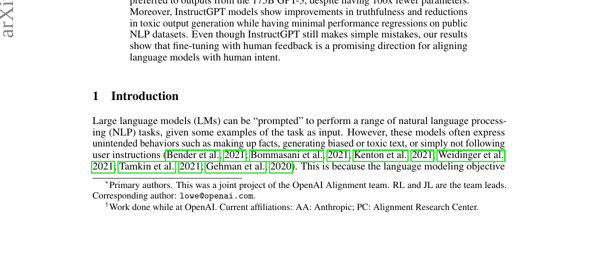 InstructGPT Figure 1: preference evals versus the 175B SFT model across model sizes.