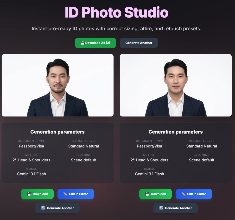 單人日常照的證件照排版