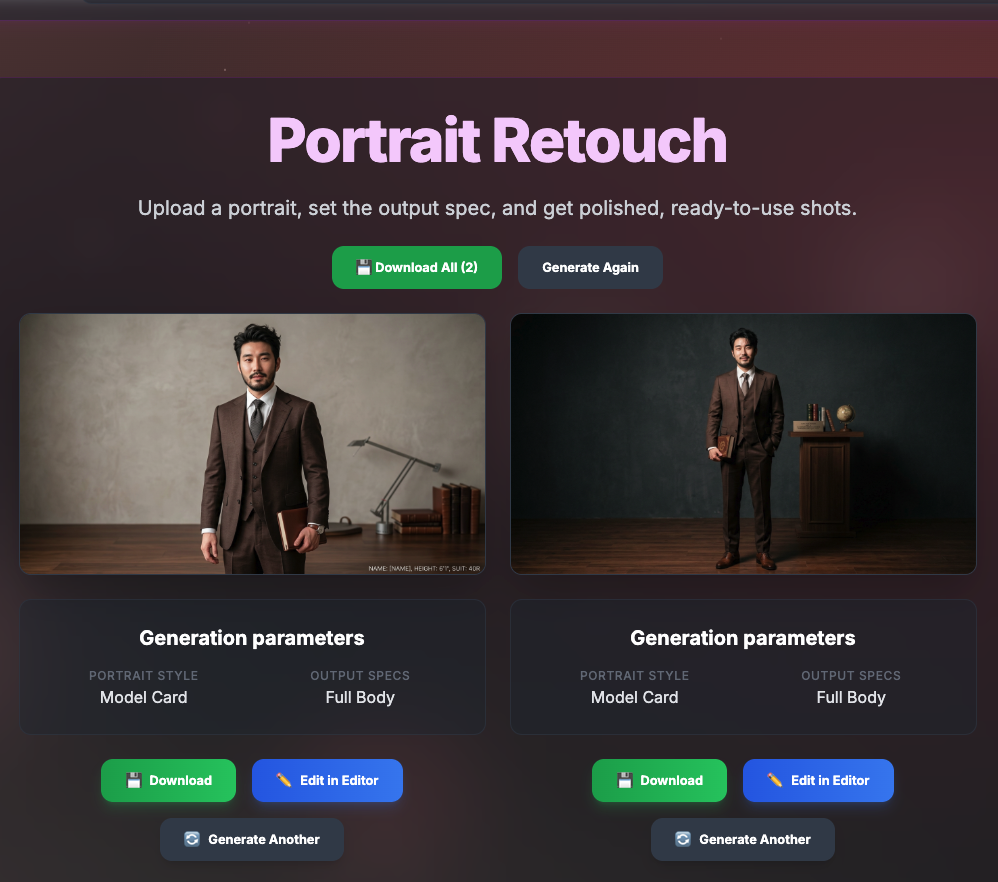 完整形象照結果