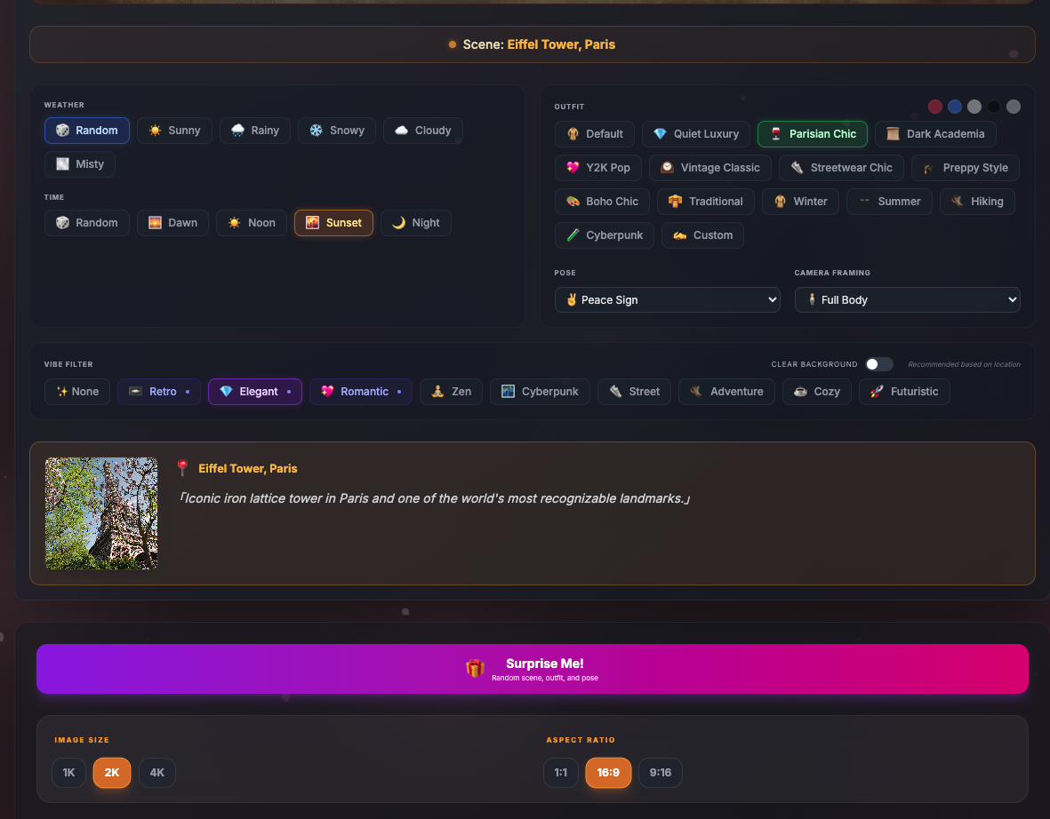 更細節的旅遊條件設定